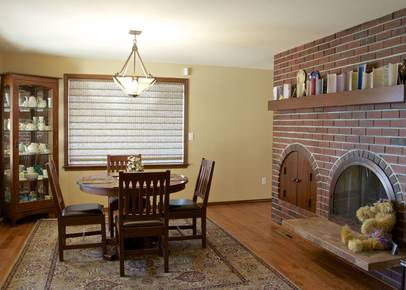 Dining room with new updates.