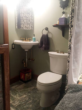 View from tub before it was remodeled to become the vanity.