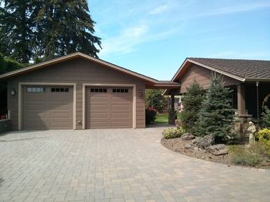 New Garage with Landscaping 