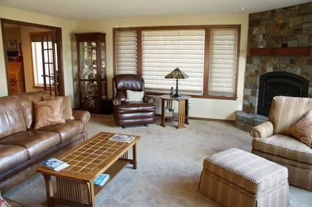 Interior of new living room. 