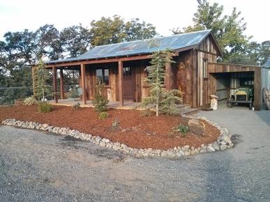 Bunkhouse & Carport with Completed Landscaping