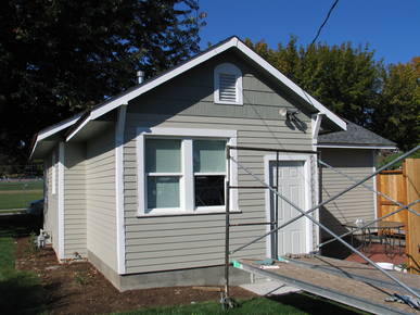 Back Exterior Being Painted